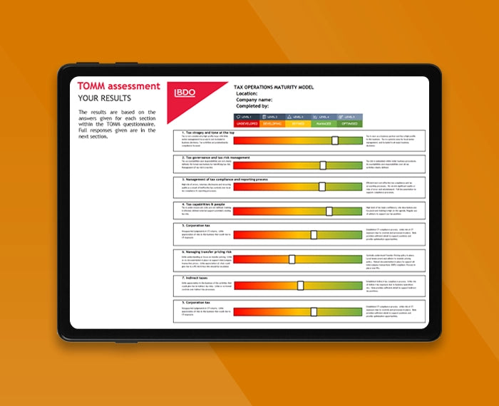 Tax Operations Maturity Model